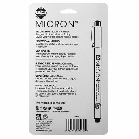 Sakura Pigma Micron Pen Tip 05, 6 pc set assorted Heritage/Earth colors, 6PK 30069